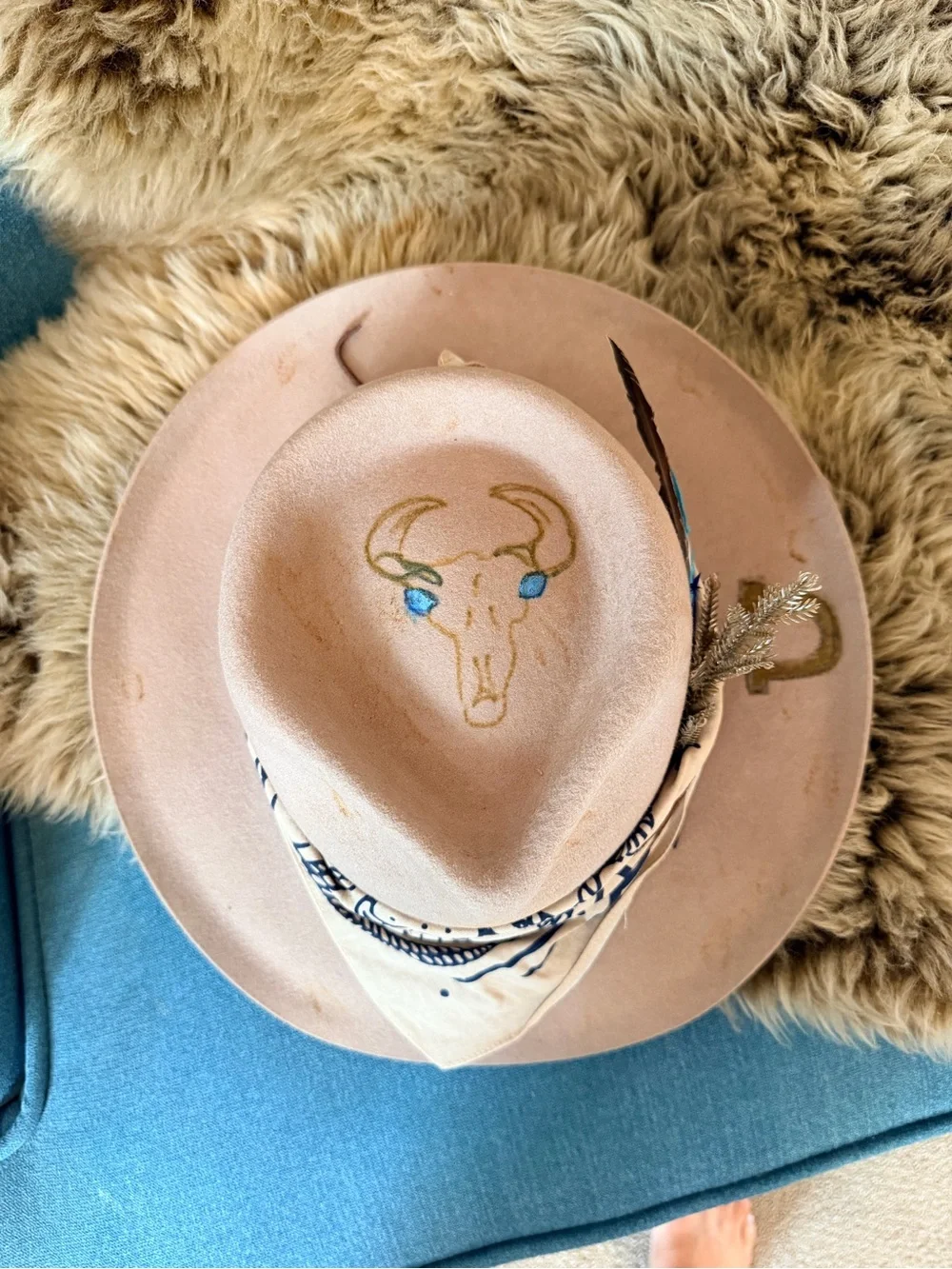Rancher Hat Custom Ordered by Lack of Color 57CM brand New